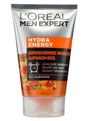 Prausimosi gelis vyrams L'Oreal Men Expert Hydra Energy wake-up kick, 100 ml kaina ir informacija | Veido prausikliai, valikliai | pigu.lt