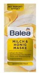 Veido kaukė Balea Mask milk & honey, 16 ml kaina ir informacija | Veido kaukės, paakių kaukės | pigu.lt