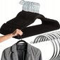 Drabužių pakabos, 20 vnt, juodos цена и информация | Pakabos, maišai drabužiams | pigu.lt