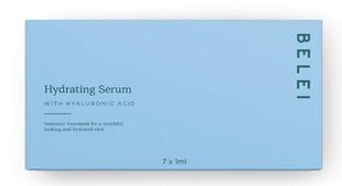 Drėkinamasis veido serumas Belei Hydrating serum, ampulės, 7 x 1 ml цена и информация | Сыворотки для лица, масла | pigu.lt
