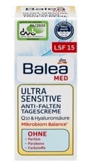 Veido kremas nuo raukšlių Balea Ultra Sensitive, 50 ml kaina ir informacija | Veido kremai | pigu.lt