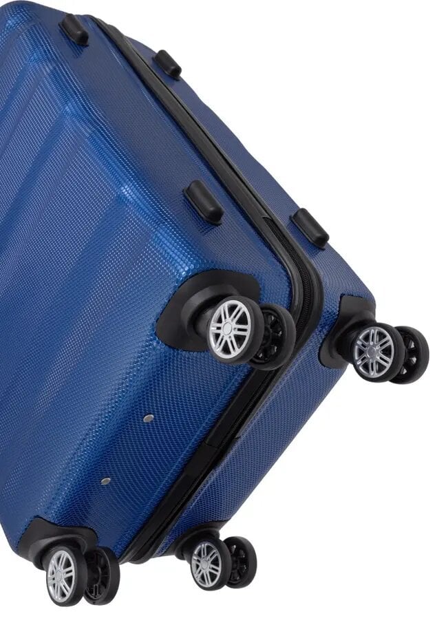Vidutinis lagaminas ant ratukų Ochnik Walpc-0012-69-24(W23), mėlynas kaina ir informacija | Lagaminai, kelioniniai krepšiai | pigu.lt