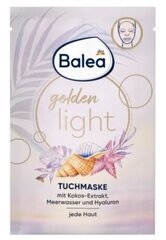 Laktšinė veido kaukė Balea Golden Light, 1 vnt. kaina ir informacija | Veido kaukės, paakių kaukės | pigu.lt