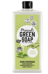 Indų ploviklis Marcel's Green Soap Hand Dishwash Basil Vetiver, 500 ml kaina ir informacija | Indų plovimo priemonės | pigu.lt