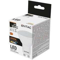 LED lemputė Entac 4W GU10 4000K kaina ir informacija | Elektros lemputės | pigu.lt
