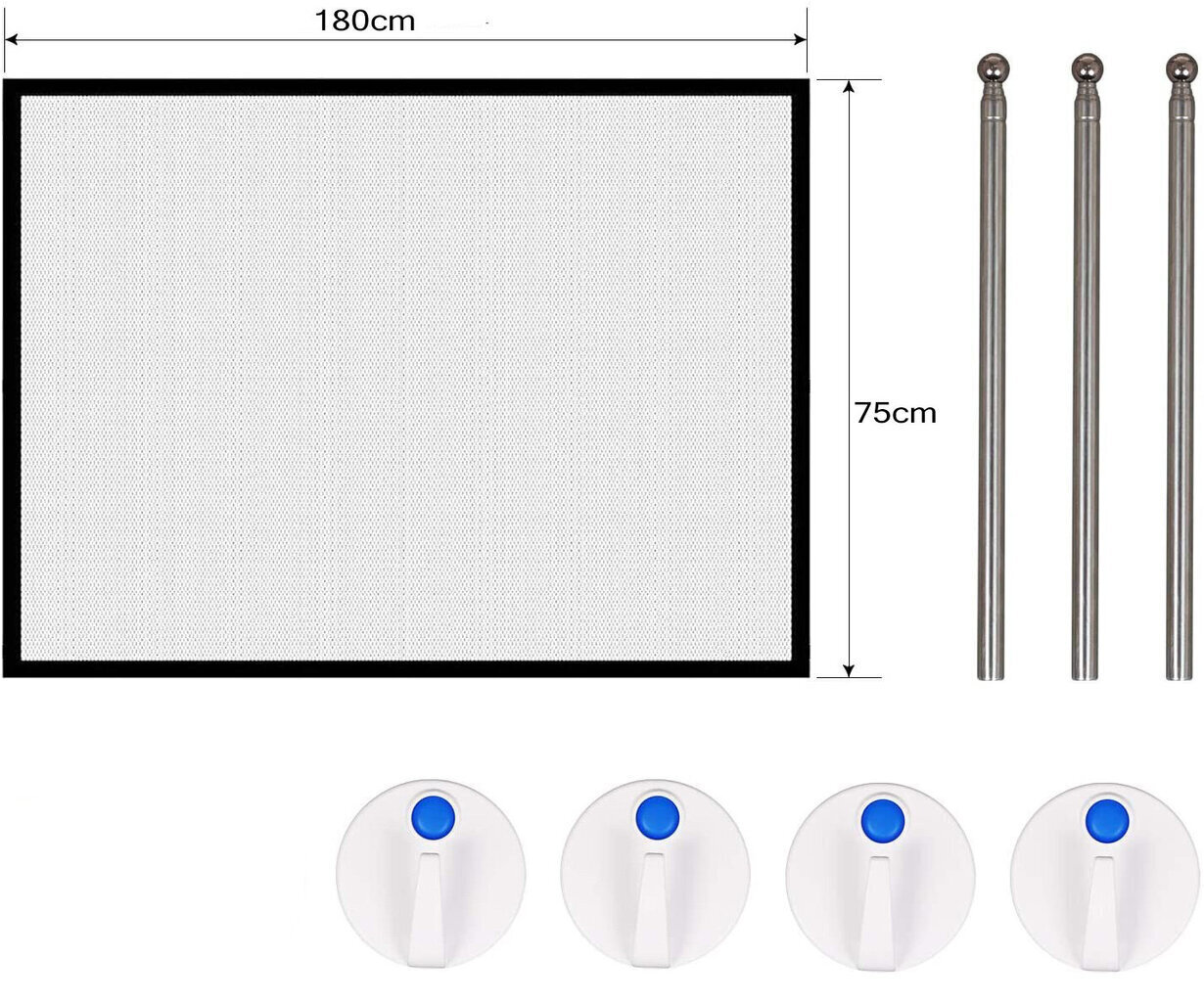 Saugos vartai Bonya Smile, 180x75 cm kaina ir informacija | Dresūros priemonės šunims | pigu.lt