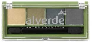 Akių šešėlių paletė Alverde Quattro Galactic Green 85, 4 g цена и информация | Тушь, средства для роста ресниц, тени для век, карандаши для глаз | pigu.lt