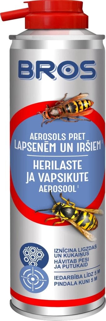 Aerozoliniai nuodai vapsvoms, 300 ml kaina ir informacija | Vabzdžių naikinimas | pigu.lt