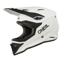 Krosinis šalmas O'Neal 1 Series Solid, baltas kaina ir informacija | Moto šalmai | pigu.lt