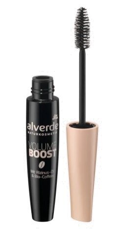 Blakstienų tušas Alverde Naturkosmetik Volume Boost Mascara, 12 ml цена и информация | Akių šešėliai, pieštukai, blakstienų tušai, serumai | pigu.lt