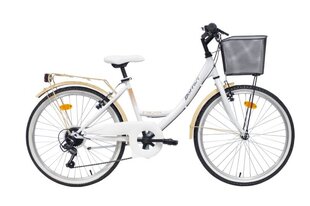 Товар с повреждённой упаковкой. Городской велосипед Bottari Parma 24", белый цена и информация | Товары для спорта, отдыха, туризма с поврежденной упаковкой | pigu.lt