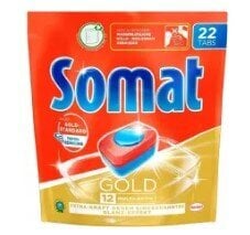 Somat Gold indaplovių tabletės, 22 vnt. цена и информация | Средства для мытья посуды | pigu.lt