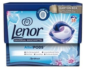 Lenor, Капсулы для стирки "Апрельская свежесть", 18 шт цена и информация | Средства для стирки | pigu.lt