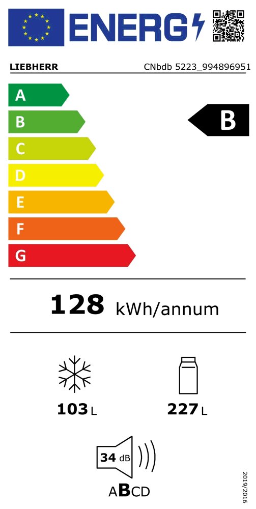 Liebherr CNbdb 5223 kaina ir informacija | Šaldytuvai | pigu.lt