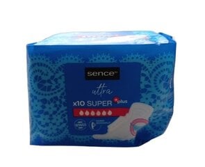 Higieniniai paketai Sence Ultra Super Plus, 12 vnt. цена и информация | Тампоны, гигиенические прокладки для критических дней, ежедневные прокладки | pigu.lt