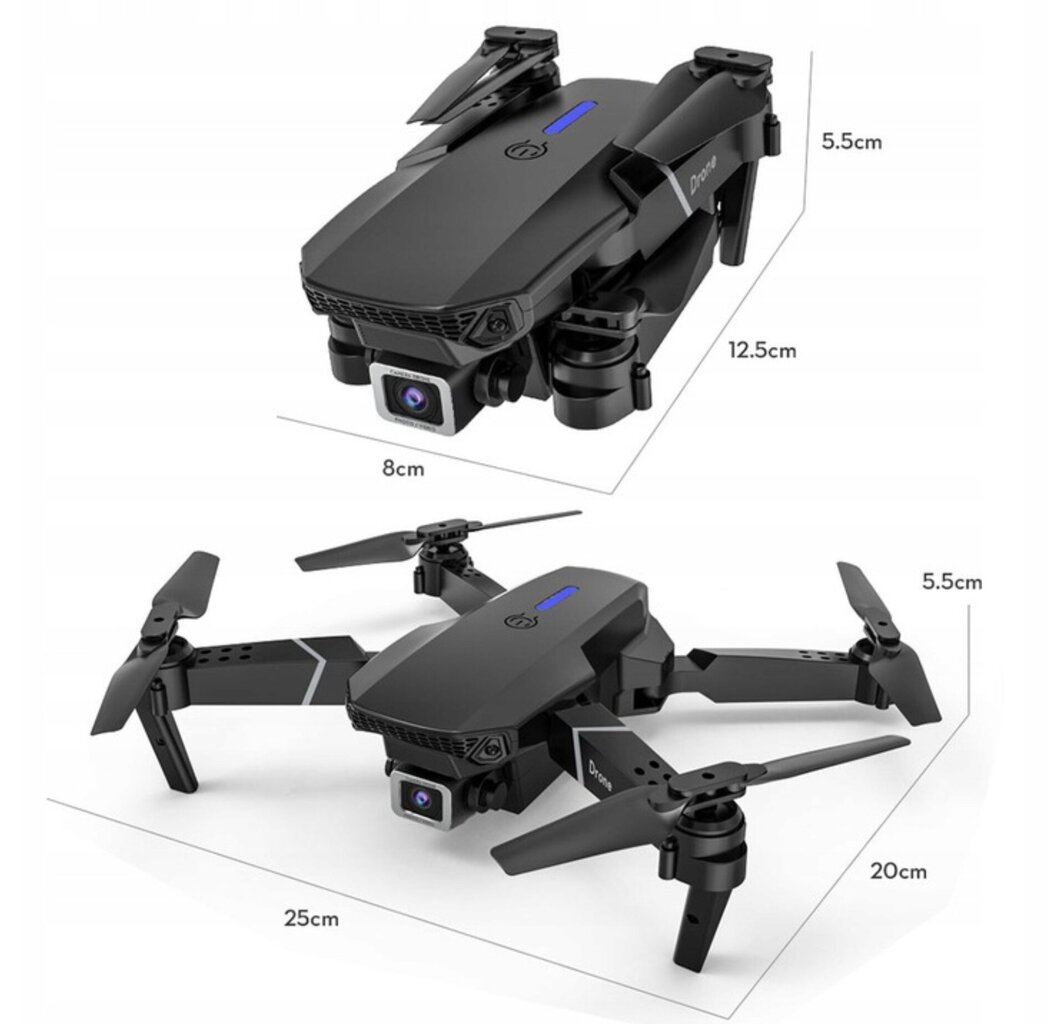 Dronas E88 PRO kaina ir informacija | Dronai | pigu.lt