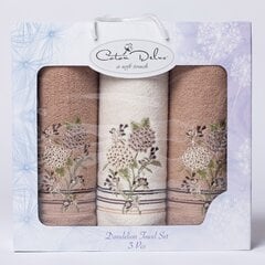 Frotinių rankšluosčių rinkinys Dandelion, 3 vnt kaina ir informacija | Rankšluosčiai | pigu.lt