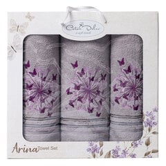 Frotinių rankšluosčių rinkinys Arina, 3 vnt kaina ir informacija | Rankšluosčiai | pigu.lt