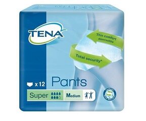 (DE) Tena, Pants Super, Биоабсорбентные трусы, 12 штук цена и информация | Подгузники, прокладки, одноразовые пеленки для взрослых | pigu.lt