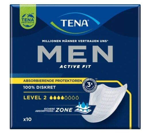 Sauskelnės-kelnaitės vyrams Tena men active fit, 12 vnt. kaina ir informacija | Sauskelnės, įklotai, paklotai suaugusiems | pigu.lt