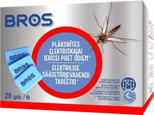 Electrinio uodus atbaidymo užpildo plokštelė Bros, 20 vnt. kaina ir informacija | Bros Sodo prekės | pigu.lt