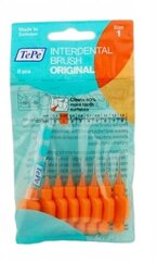 TePe, Оригинальные межзубные щеточки 0,45 мм оранжевые, 8 шт. цена и информация | Зубные щетки, пасты | pigu.lt