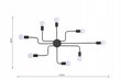 Led-lux lubinis šviestuvas AL-609 цена и информация | Lubiniai šviestuvai | pigu.lt