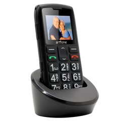 Товар с повреждённой упаковкой. Телефон для пожилых людей Artfone C1+, Dual SIM Black цена и информация | Мобильные телефоны, фото и видео товары с поврежденной упаковкой | pigu.lt