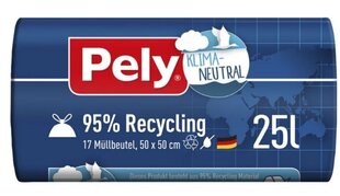 Pely, мешки для мусора 25л, 17 шт. цена и информация | Мешки для мусора | pigu.lt