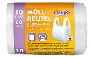 CleanPack šiukšlių maišai, 10 L цена и информация | Мешки для мусора | pigu.lt