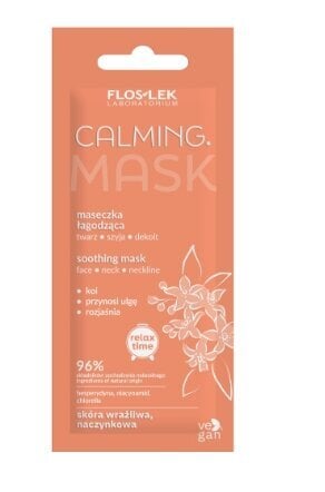 Raminanti kaukė veidui, kaklui ir dekoltė Flos-Lek Calming. Mask, 6 ml kaina ir informacija | Veido kaukės, paakių kaukės | pigu.lt