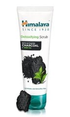 Veido šveitiklis Himalaya Detoxifying Scrub with Activated Charcoal and Green Tea, 75 ml kaina ir informacija | Veido prausikliai, valikliai | pigu.lt