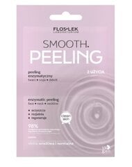 Fermentinis šveitiklis veidui, kaklui, dekolte Flos-Lek Smooth. Peeling, 2 x 4 ml kaina ir informacija | Veido prausikliai, valikliai | pigu.lt