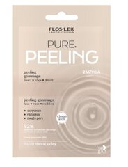 Veido ir kaklo šveitiklis Flos-Lek Pure Peeling, 2 x 4 ml kaina ir informacija | Veido prausikliai, valikliai | pigu.lt