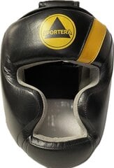 Кожаный боксерский шлем Sportera, чёрный цена и информация | Sportera Спорт, досуг, туризм | pigu.lt