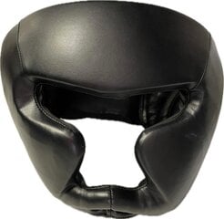 Кожаный боксерский шлем Sportera, чёрный цена и информация | Боевые искусства | pigu.lt