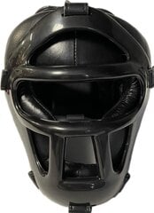 Кожаный боксерский шлем c пластиковой маской цена и информация | Боевые искусства | pigu.lt