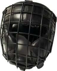 Bokso šalmas su metaline kauke Sportera, juodas kaina ir informacija | Kovos menai | pigu.lt