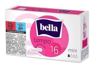 Higieniniai tamponai Bella Tampo Mini, 16 vnt. цена и информация | Тампоны, гигиенические прокладки для критических дней, ежедневные прокладки | pigu.lt