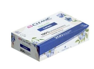 Higieniniai pagaliukai Cleanic Naturals Linen, 200 vnt. kaina ir informacija | Vatos gaminiai, drėgnos servetėlės | pigu.lt