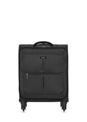 Mažas lagaminas ant ratukų Ochnik WALNY-0030-99-19(W23), juodas цена и информация | Чемоданы, дорожные сумки | pigu.lt