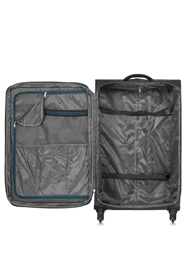 Vidutinis lagaminas ant ratukų Ochnik Walny-0030-99-24(W24), juodas kaina ir informacija | Lagaminai, kelioniniai krepšiai | pigu.lt