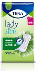 Įdėklai Tena Lady Slim, 12 vnt. kaina ir informacija | Tamponai, higieniniai paketai, įklotai | pigu.lt