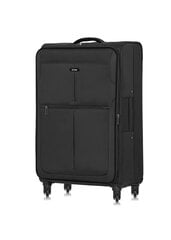 Большой чемодан на колёсах Ochnik Walny 0030-99, чёрный цена и информация | Чемоданы, дорожные сумки | pigu.lt