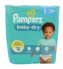 Pampers, Baby Dry, Подгузники 5-го размера, 26 штук цена и информация | Подгузники | pigu.lt