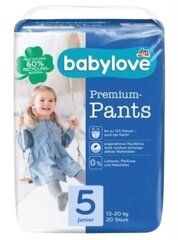 Sauskelnės - kelnaitės Babylove Bamboų 5, 13-20kg, 20 vnt kaina ir informacija | Sauskelnės | pigu.lt