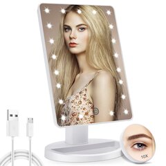 Kosmetinis veidrodis su LED apšvietimu Carbonpro kaina ir informacija | Kosmetinės, veidrodėliai | pigu.lt