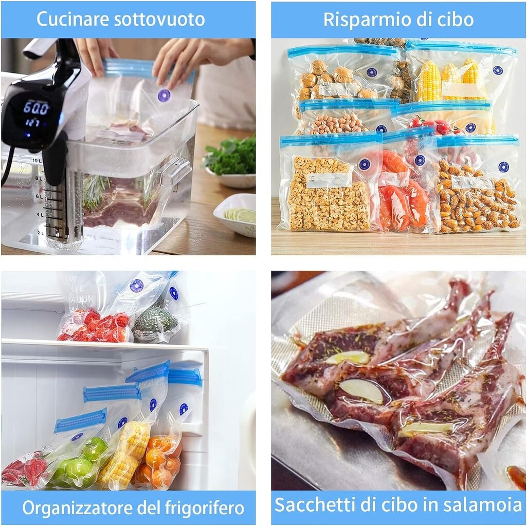 InnoGear maisto vakuuminių maišelių rinkinys, 20 vnt. kaina ir informacija | Maisto saugojimo  indai | pigu.lt