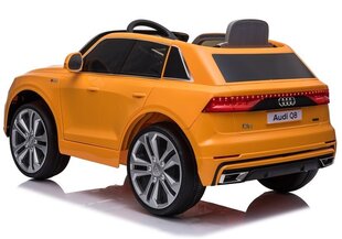 Vienvietis vaikiškas elektromobilis Audi Q8, geltonas kaina ir informacija | Elektromobiliai vaikams | pigu.lt