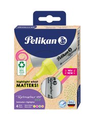 Набор текстовых маркеров Pelikan 490, 4 шт. цена и информация | Канцелярские товары | pigu.lt